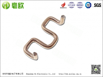 錳銅分流器 M型折腳錳銅電阻 康銅電阻插件電阻1.5mm10毫歐